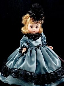 Madame Alexander doll in blue dress