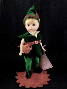 Madame Alexander doll Peter Pan in green outfit