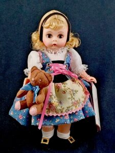 Madame Alexander doll Goldilocks in blue, pink and yellow