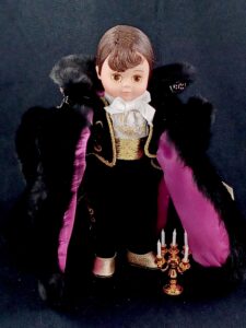 Madame Alexander doll Liberace in black velvet outfit