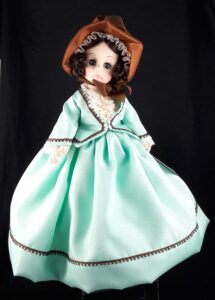 Madame Alexander doll Melanie in green dress