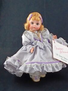 Madame Alexander doll Rachel in purple dress