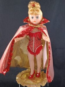 Madame Alexander doll in red outfit