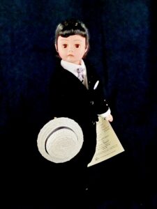 Ricky Ricard doll in black velvet suit from I Love Lucy